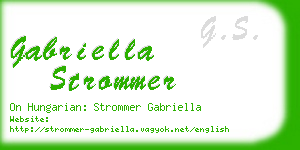 gabriella strommer business card